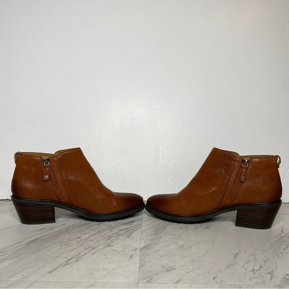 Sam Edelman Pryce Brown Leather Bootie 10M - Picture 5 of 14